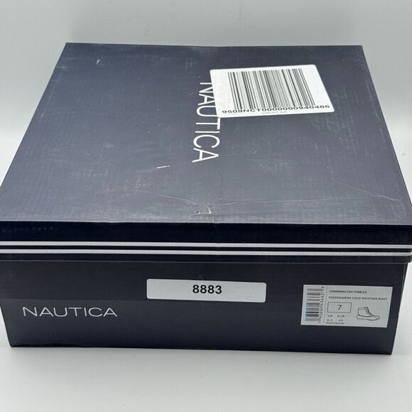 Nautica Channing Duck Boots Brown Waterproof Rubber Sole Insulated Lace-Up 7 M - Picture 9 of 11